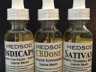 MEDSOD CBDone Indicaps Sativax TInctures